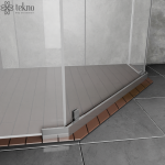 GOLD Pimli Pivot Kare Duşakabin - Görsel 4